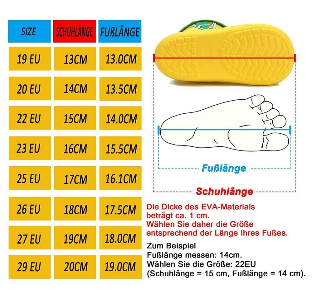 Jormftte »Kinder Unisex Eva Regenstiefel mit Motiven und Kordelzug,160mm« Gummistiefel