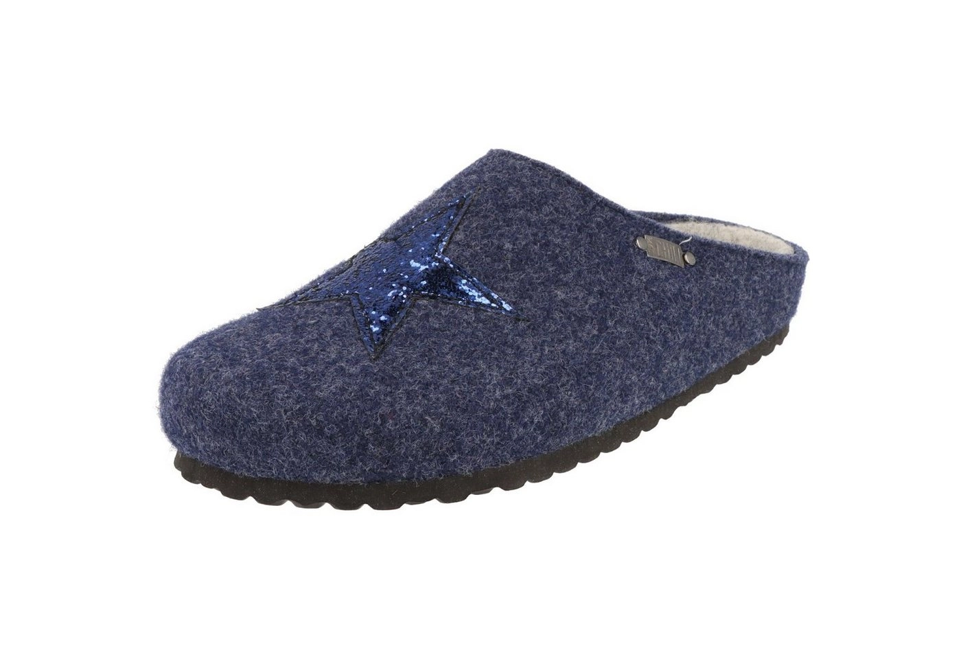 SUPERSOFT »Damen Hausschuhe Clogs 522-223 glitzer "Stern" Filz Pantoffeln« Hausschuh