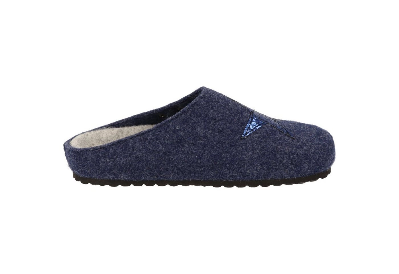 SUPERSOFT »Damen Hausschuhe Clogs 522-223 glitzer "Stern" Filz Pantoffeln« Hausschuh