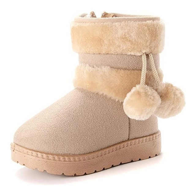 TOPMELON »Winterstiefel mit Reißverschluss« Winterboots (1-tlg) Winterstiefelette, Winterboots mit Warmfutter, Mädchen Warm Gefütterte Schneestiefel, Baby Kinder Plüsch Winterstiefel, Rutschfeste Baby Stiefel, weiches Fell, Kleinkindschuhe, Weichsohlen Ku