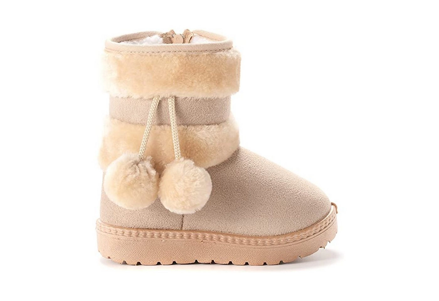 TOPMELON »Winterstiefel mit Reißverschluss« Winterboots (1-tlg) Winterstiefelette, Winterboots mit Warmfutter, Mädchen Warm Gefütterte Schneestiefel, Baby Kinder Plüsch Winterstiefel, Rutschfeste Baby Stiefel, weiches Fell, Kleinkindschuhe, Weichsohlen Ku