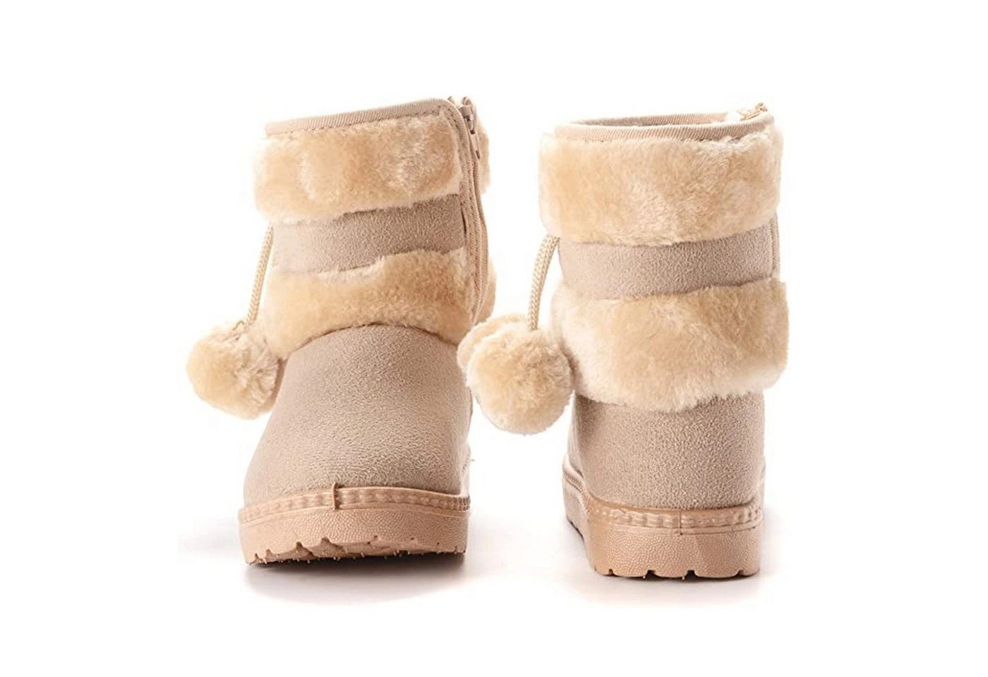 TOPMELON »Winterstiefel mit Reißverschluss« Winterboots (1-tlg) Winterstiefelette, Winterboots mit Warmfutter, Mädchen Warm Gefütterte Schneestiefel, Baby Kinder Plüsch Winterstiefel, Rutschfeste Baby Stiefel, weiches Fell, Kleinkindschuhe, Weichsohlen Ku