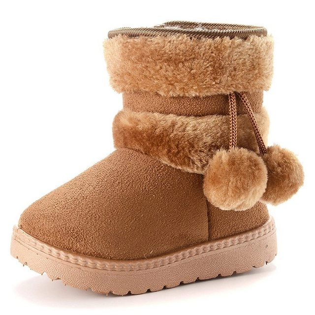 TOPMELON »Winterstiefel mit Reißverschluss« Winterboots (1-tlg) Winterstiefelette, Winterboots mit Warmfutter, Mädchen Warm Gefütterte Schneestiefel, Baby Kinder Plüsch Winterstiefel, Rutschfeste Baby Stiefel, weiches Fell, Kleinkindschuhe, Weichsohlen Ku