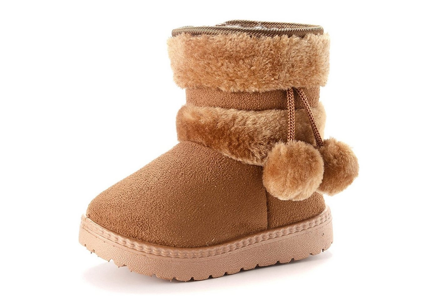 TOPMELON »Winterstiefel mit Reißverschluss« Winterboots (1-tlg) Winterstiefelette, Winterboots mit Warmfutter, Mädchen Warm Gefütterte Schneestiefel, Baby Kinder Plüsch Winterstiefel, Rutschfeste Baby Stiefel, weiches Fell, Kleinkindschuhe, Weichsohlen Ku