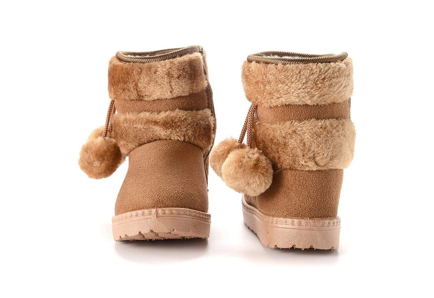 TOPMELON »Winterstiefel mit Reißverschluss« Winterboots (1-tlg) Winterstiefelette, Winterboots mit Warmfutter, Mädchen Warm Gefütterte Schneestiefel, Baby Kinder Plüsch Winterstiefel, Rutschfeste Baby Stiefel, weiches Fell, Kleinkindschuhe, Weichsohlen Ku