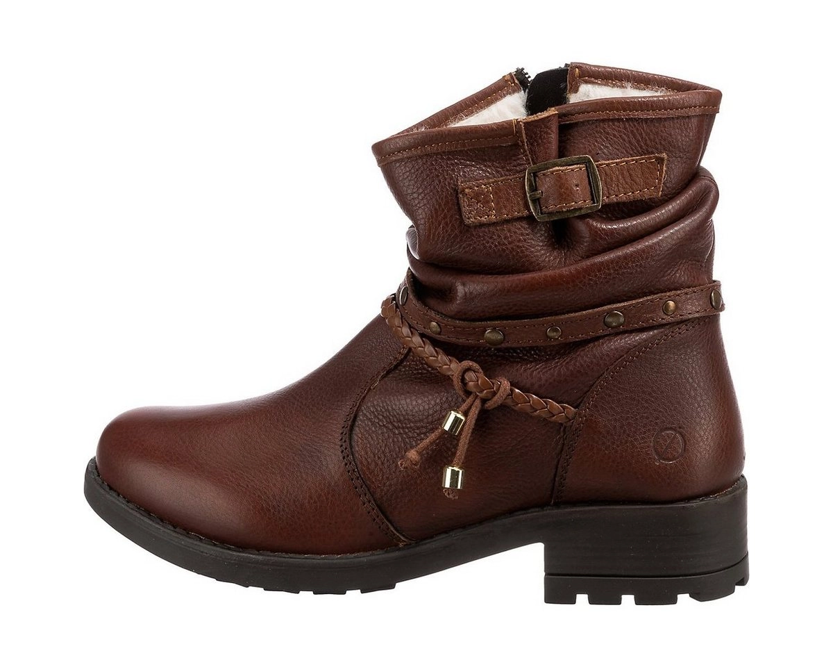 Paul Vesterbro »Derbe Schnallen Leder Boots Winterstiefeletten« Stiefelette