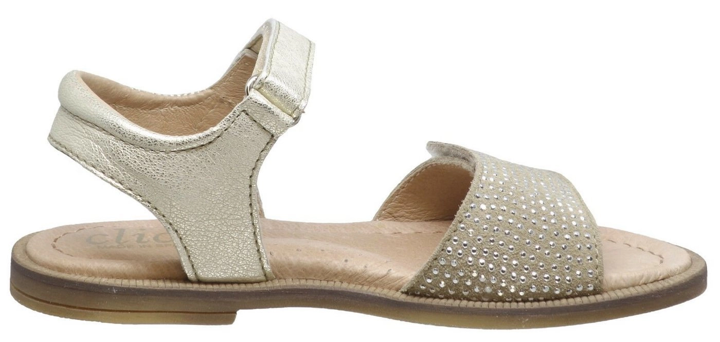 Clic »Clic! 8984 Sandalen aus Leder für Mädchen mit Straßsteinchen beige« Sandalette