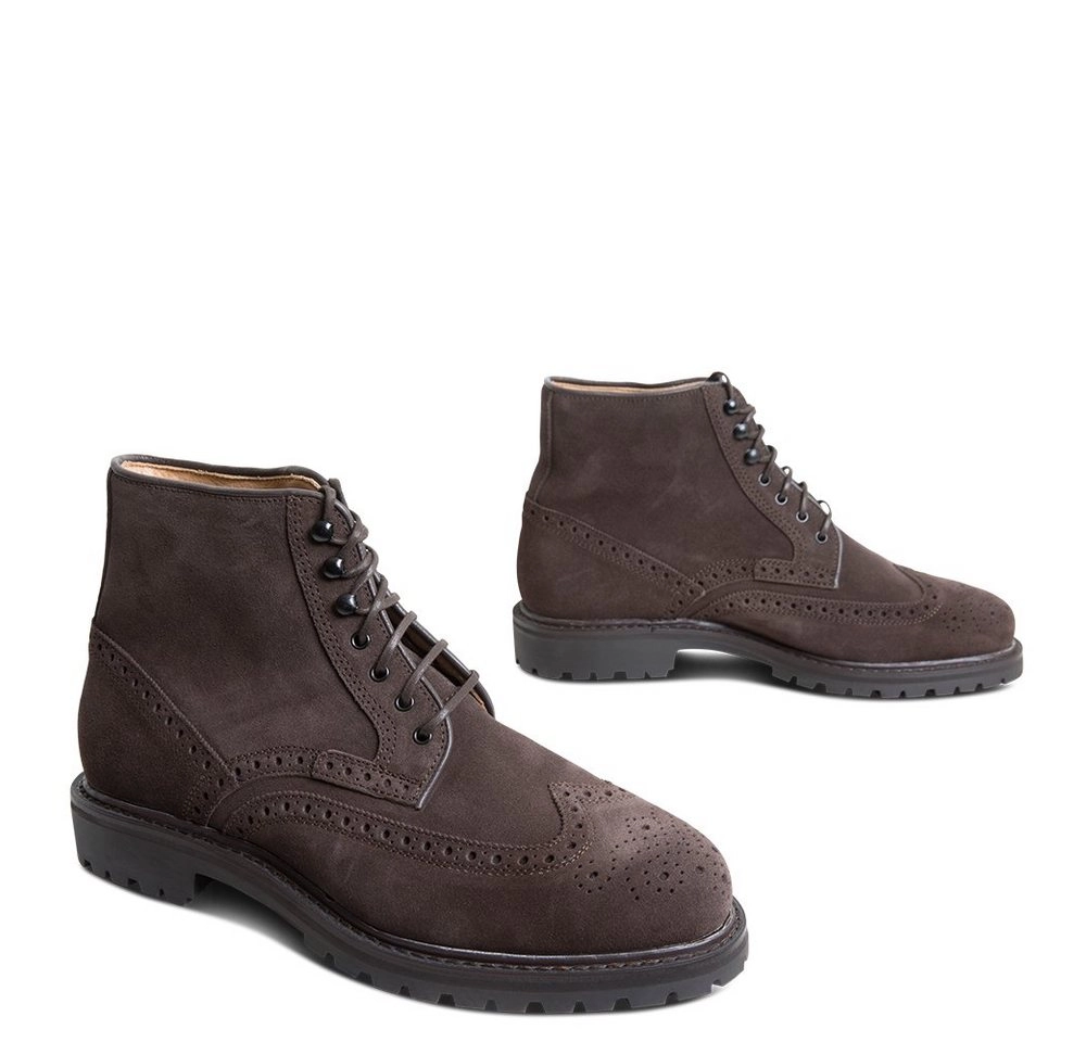 lászló Budapest »Peter Rahmengenähter Full-Brogue Derby Boot« Schnürstiefelette handgefertigt in eigener Manufaktur