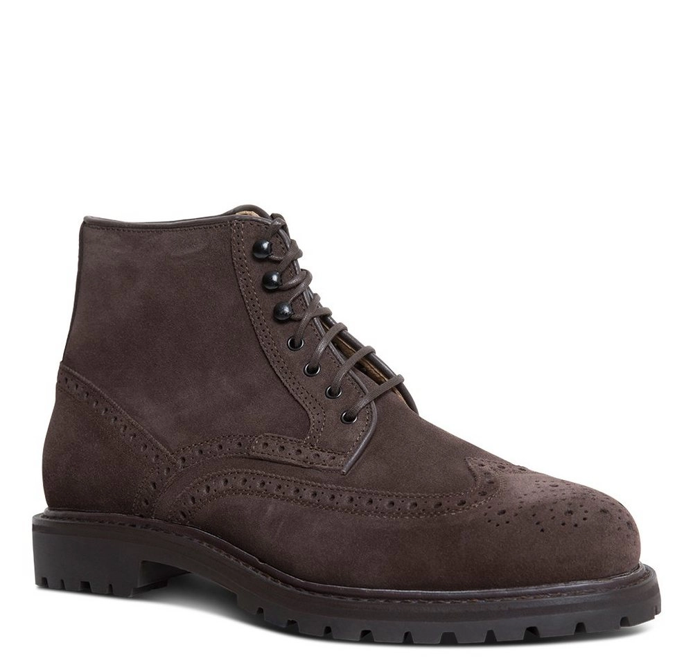 lászló Budapest »Peter Rahmengenähter Full-Brogue Derby Boot« Schnürstiefelette handgefertigt in eigener Manufaktur