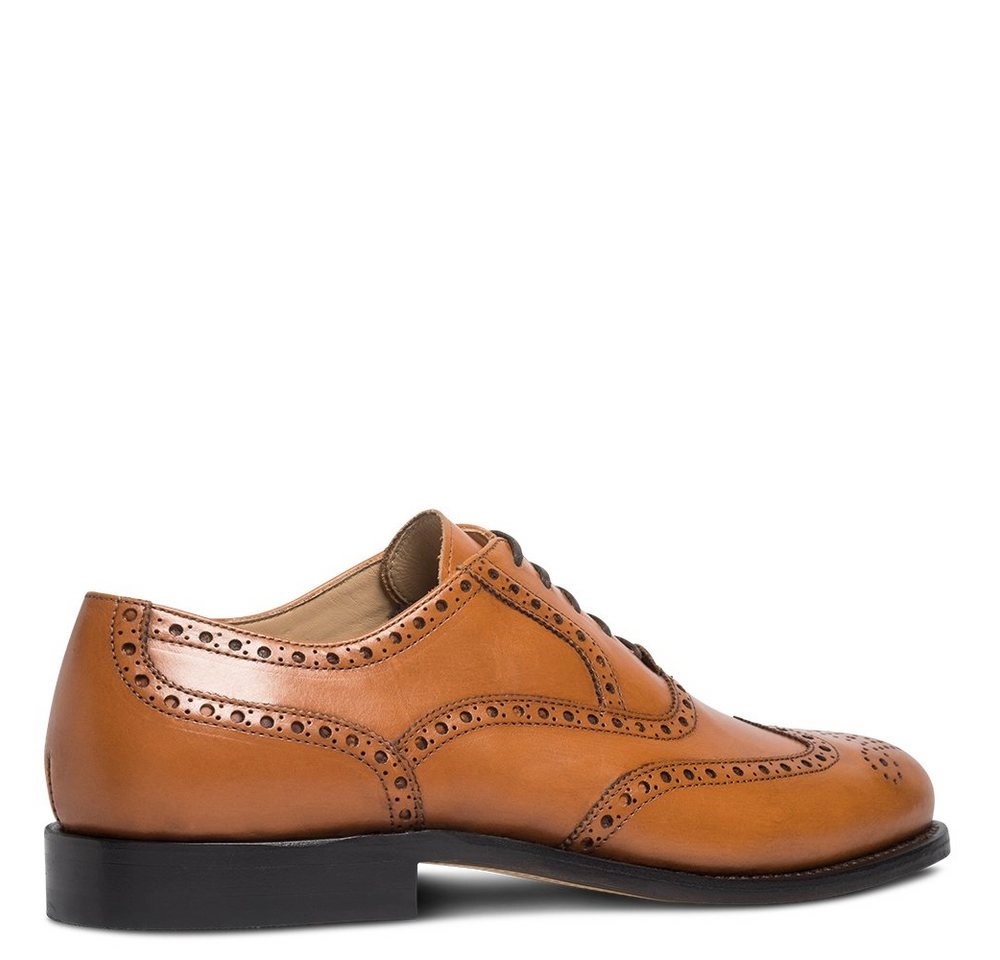 lászló Budapest »Edward Rahmengenähter Full-Brogue Oxford« Schnürschuh handgefertigt in eigener Manufaktur