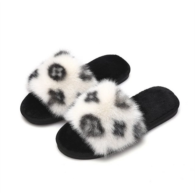LÙSHIBÊ »Plüsch-Baumwoll-Pantoffeln, Kunstfell-Pantoffeln, Mode-Pantoffeln« Pantoffel