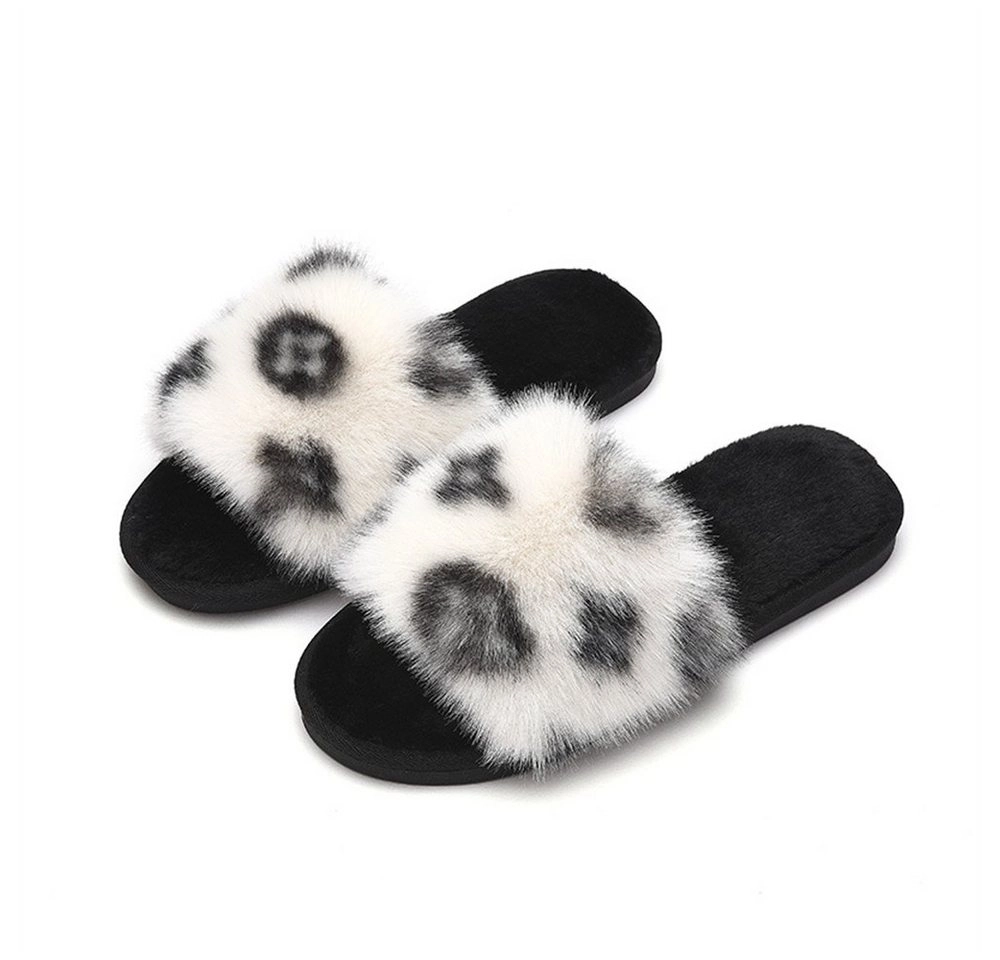 LÙSHIBÊ »Plüsch-Baumwoll-Pantoffeln, Kunstfell-Pantoffeln, Mode-Pantoffeln« Pantoffel