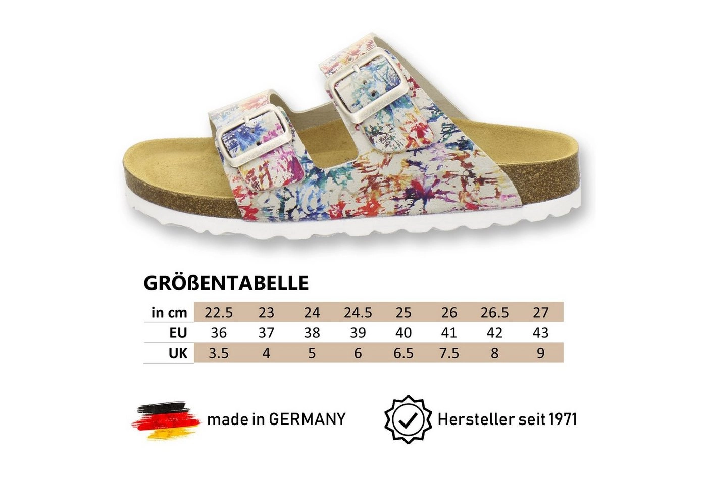 AFS-Schuhe »2100« Pantolette für Damen aus Leder mit Fussbett, Made in Germany