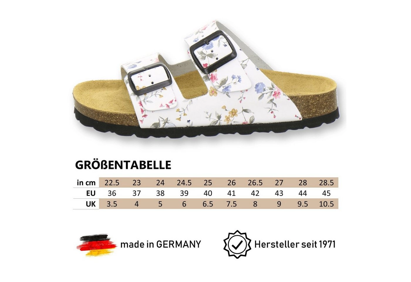 AFS-Schuhe »2100« Pantolette für Damen aus Leder mit Fussbett, Made in Germany