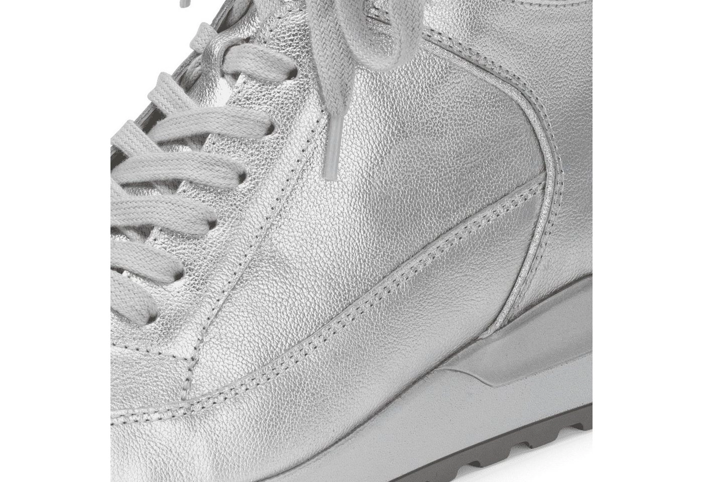 vitaform »Damen Sneakers Leder High« Sneaker Damensneaker Booties Damen aus Napalleder - Sneaker High Damen sicherer Halt - Damenschuh mit hohem Plateauabsatz - Freizeitschuh bequeme Passform mit austauschbarem Luftpolster Bett
