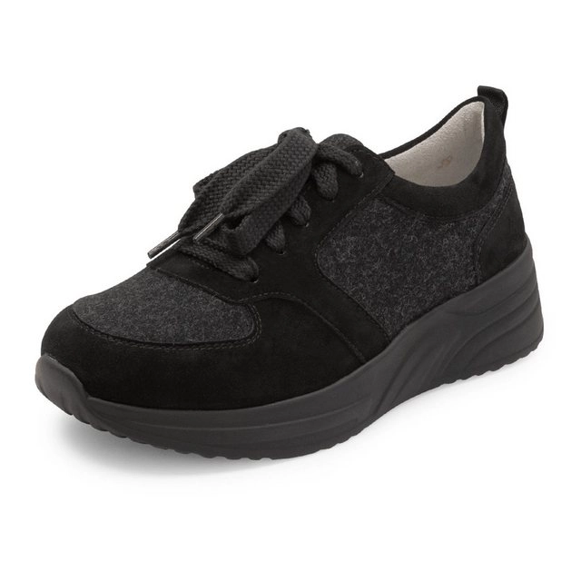 vitaform »Damen Sneakers Wolle« Sneaker Damensneaker Samt Wollfilz - Sneaker mit weicher Sohle aus recycelter Wolle und Ziegen - Leder Freizeitschuh mit bequemer Passform und austauschbarem Luftpolster Bett