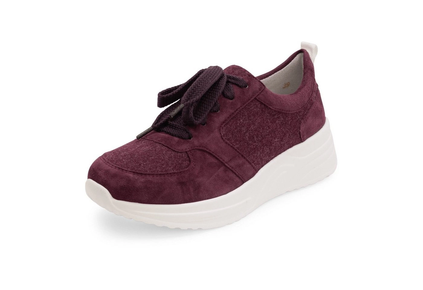 vitaform »Damen Sneakers Wolle« Sneaker Damensneaker Samt Wollfilz - Sneaker mit weicher Sohle aus recycelter Wolle und Ziegen - Leder Freizeitschuh mit bequemer Passform und austauschbarem Luftpolster Bett