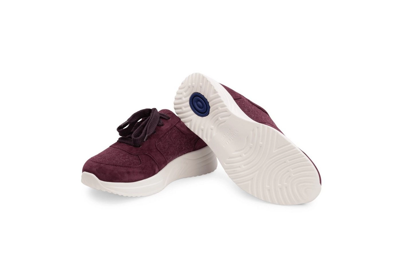 vitaform »Damen Sneakers Wolle« Sneaker Damensneaker Samt Wollfilz - Sneaker mit weicher Sohle aus recycelter Wolle und Ziegen - Leder Freizeitschuh mit bequemer Passform und austauschbarem Luftpolster Bett