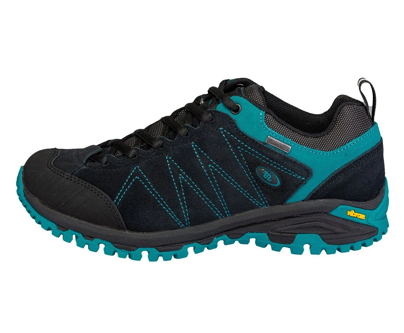 BRÜTTING »Brütting Damen Outdoor- und Freizeitschuh Mount Kapella Low 211301-7006 schwarz/türkis« Trekkingschuh