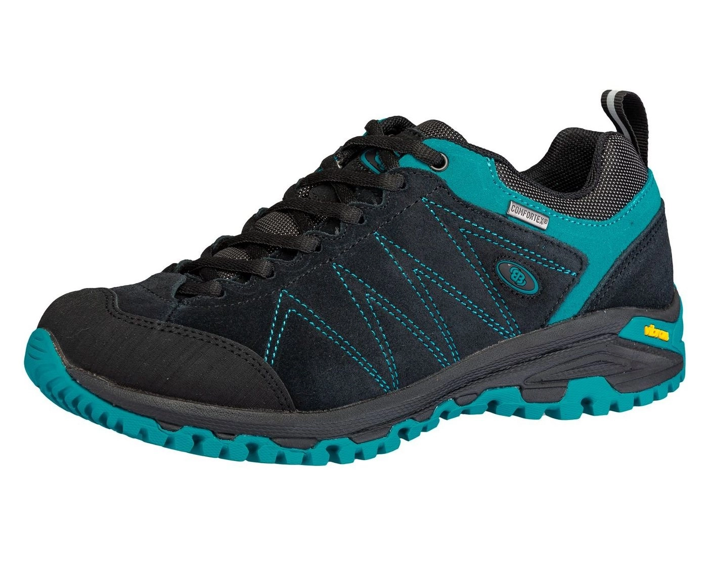 BRÜTTING »Brütting Damen Outdoor- und Freizeitschuh Mount Kapella Low 211301-7006 schwarz/türkis« Trekkingschuh