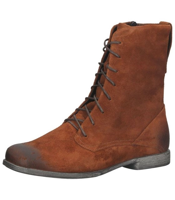 Think! »Stiefelette Veloursleder« Schnürstiefelette