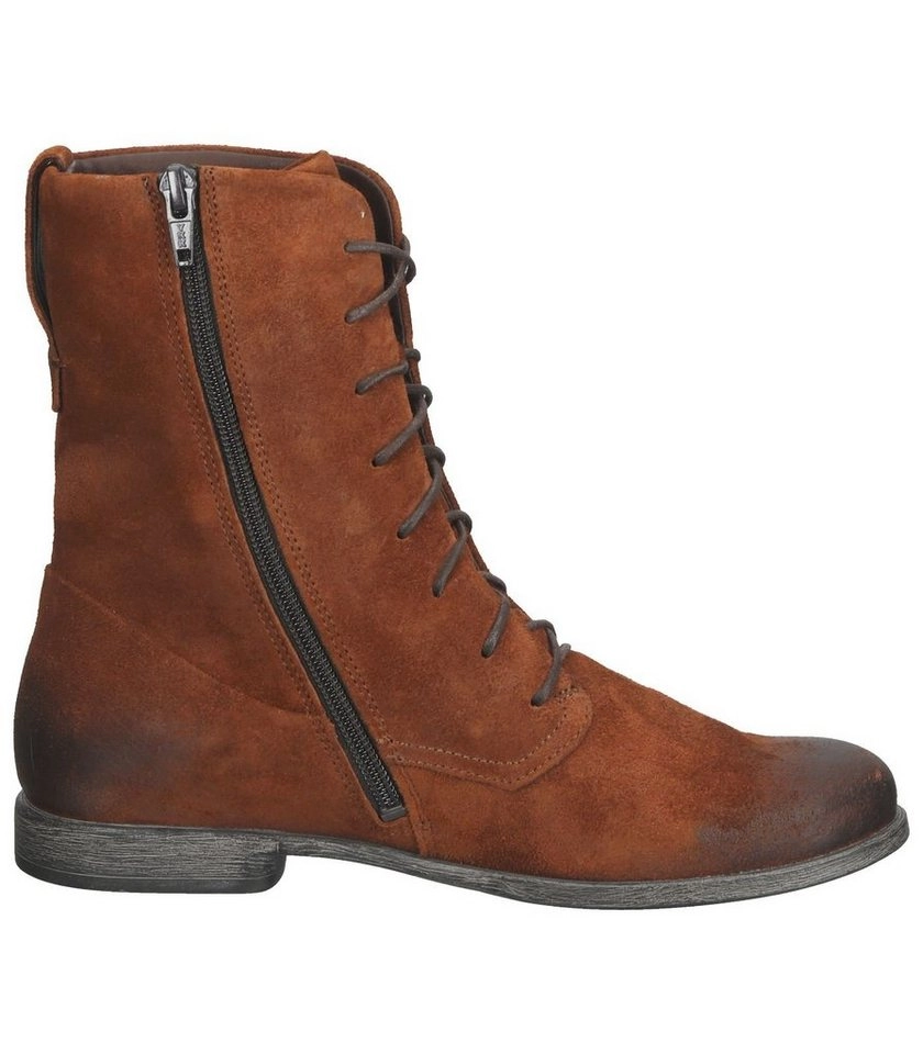Think! »Stiefelette Veloursleder« Schnürstiefelette