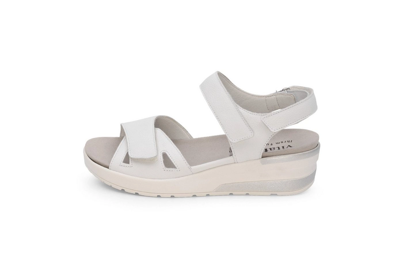 vitaform »Damen Sandalette Leder« Sandalette Damen Sandaletten mit Absatz - Sandalen Damen Klettverschluss - Sommerschuh Damen mit Keilabsatz - Damenschuhe Sandaletten Leder in verschiedenen Farben und Größen