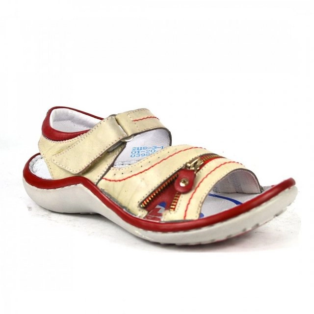 KRISBUT »Leder Sandalen« Sandale Grau