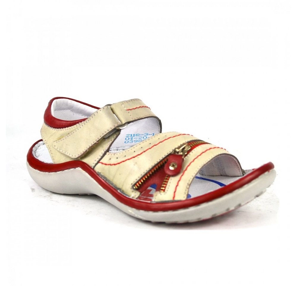 KRISBUT »Leder Sandalen« Sandale Grau