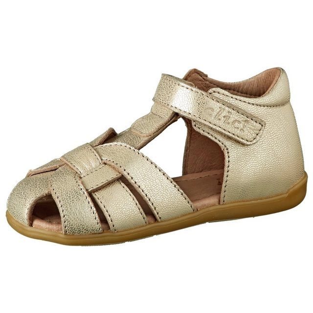 Clic »Clic Sandalen Mädchen Lauflernschuhe Leder Gold 20313« Sandalette