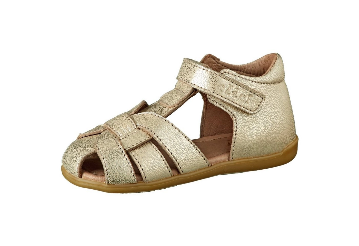 Clic »Clic Sandalen Mädchen Lauflernschuhe Leder Gold 20313« Sandalette