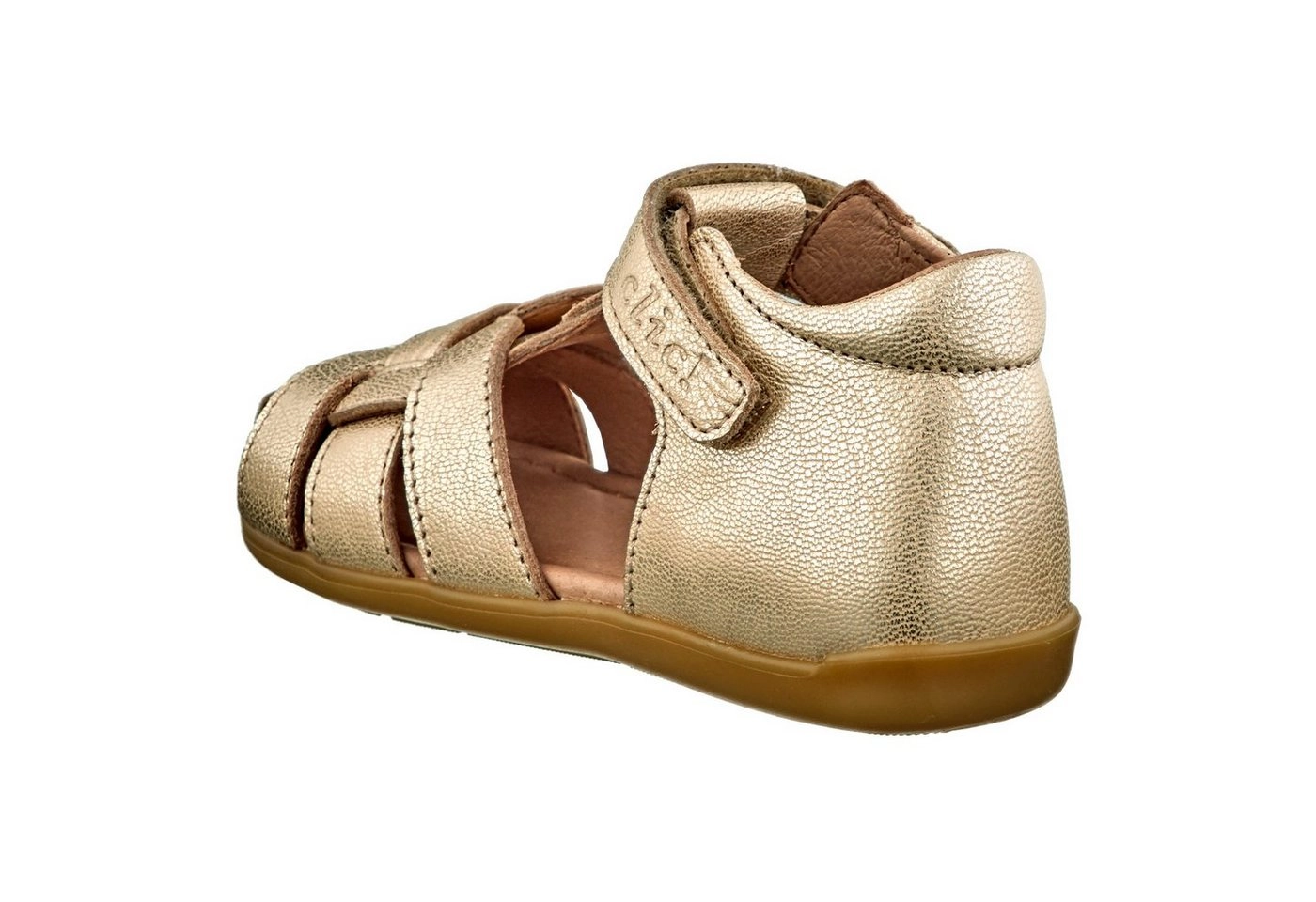 Clic »Clic Sandalen Mädchen Lauflernschuhe Leder Gold 20313« Sandalette