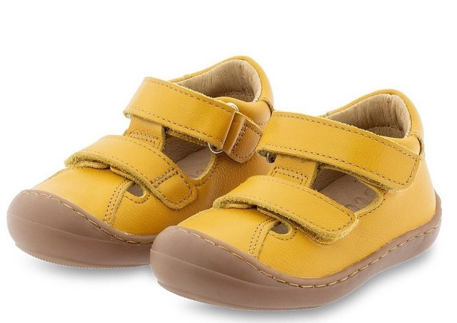 Clic »Clic Sandalen Jungen Mädchen Lauflernschuhe Leder Gelb 9438« Sandalette