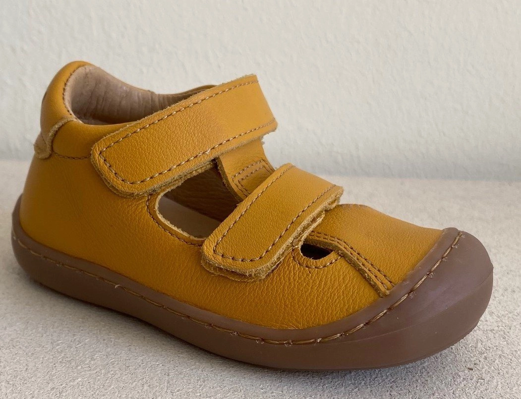 Clic »Clic Sandalen Jungen Mädchen Lauflernschuhe Leder Gelb 9438« Sandalette