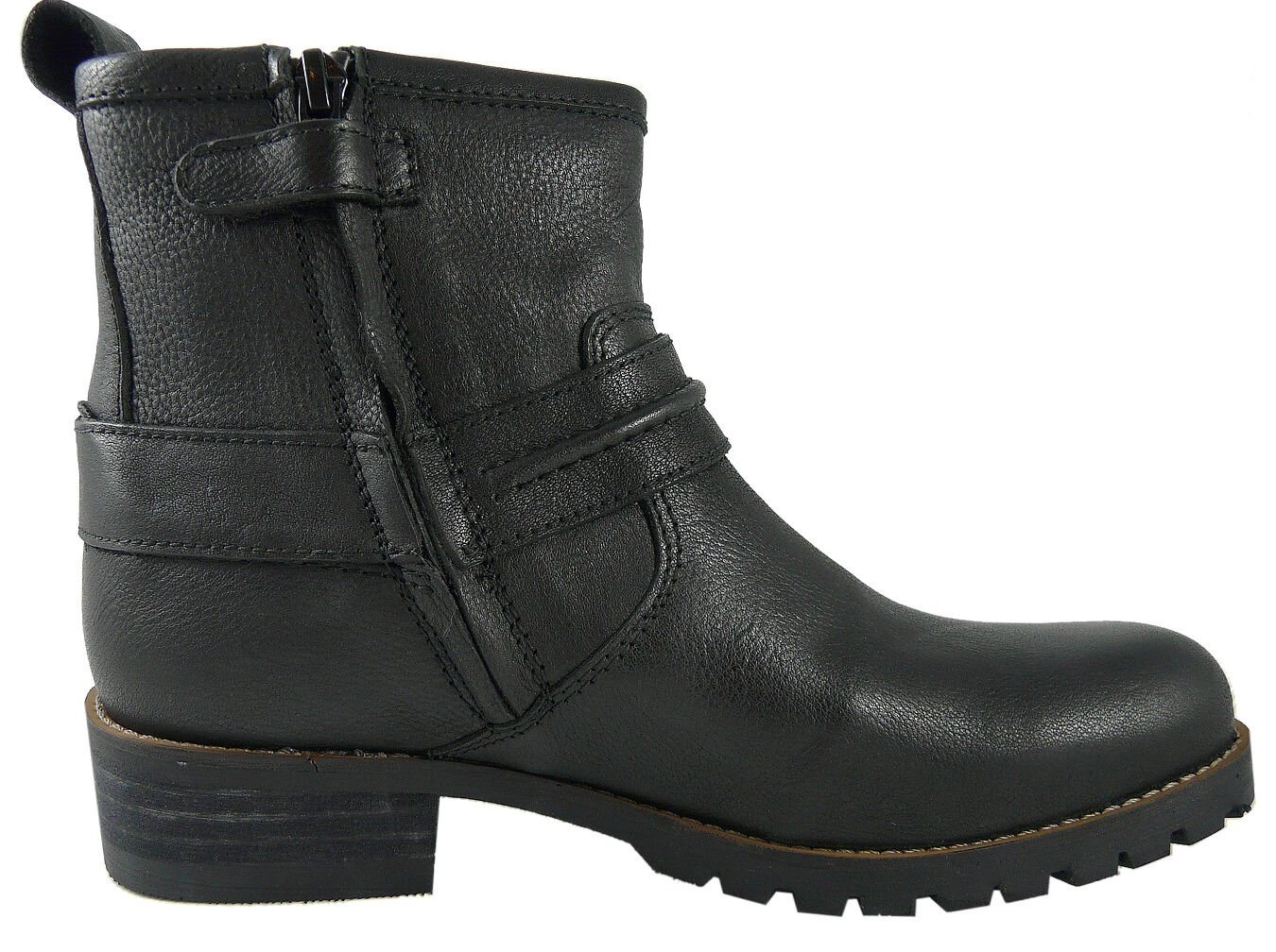 Clic »Clic! Stiefel Stiefeletten CL-8601 Leder Schuhe schmal schwarz« Schnürstiefelette