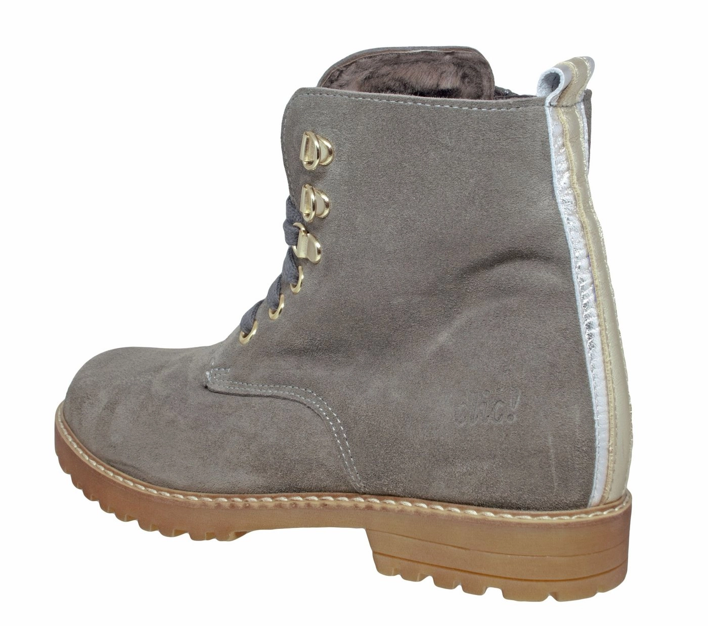 Clic »Clic 9836 Stiefeletten Boots Leder Lammfell« Schnürstiefelette