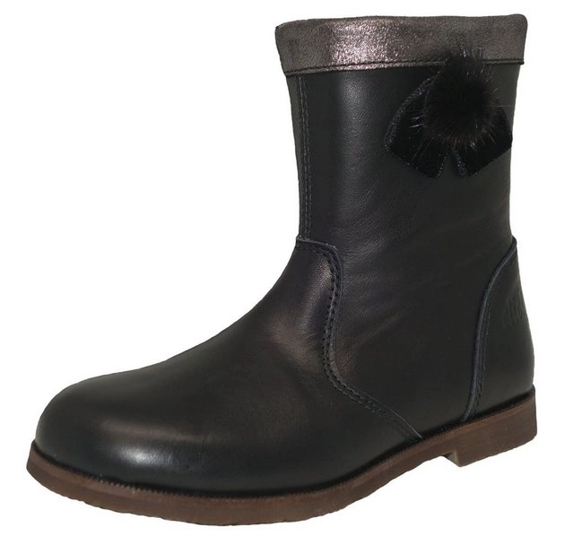 Clic »Clic! Stiefeletten 9270 Mädchen Leder Kinder Schuhe Schwarz« Schnürstiefelette