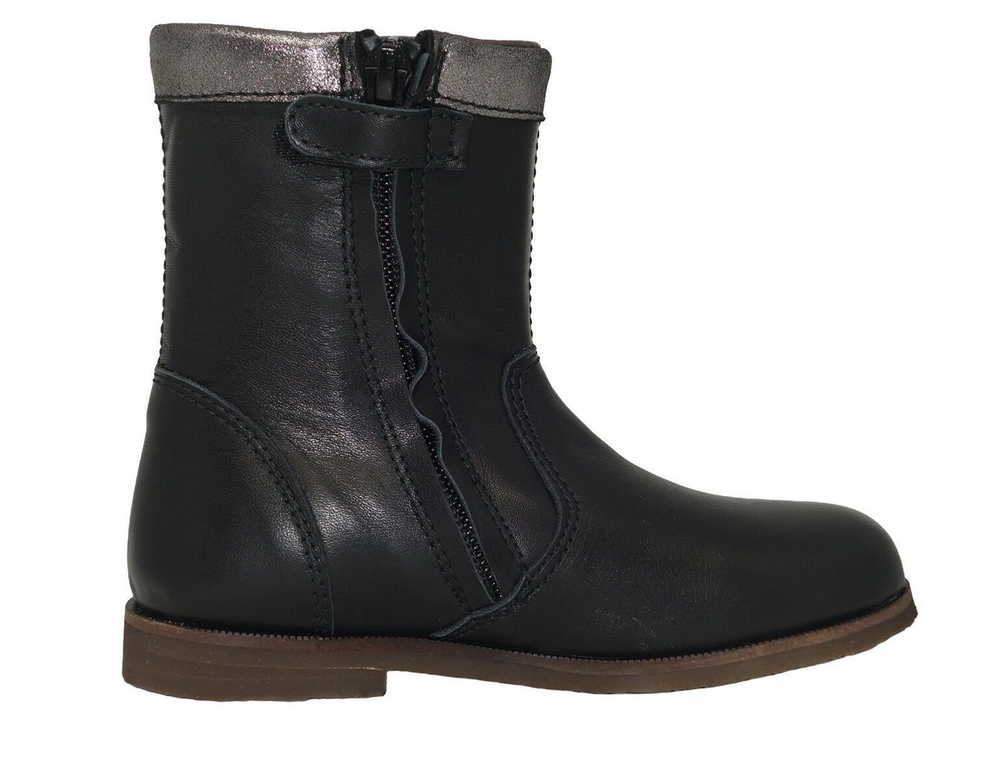 Clic »Clic! Stiefeletten 9270 Mädchen Leder Kinder Schuhe Schwarz« Schnürstiefelette