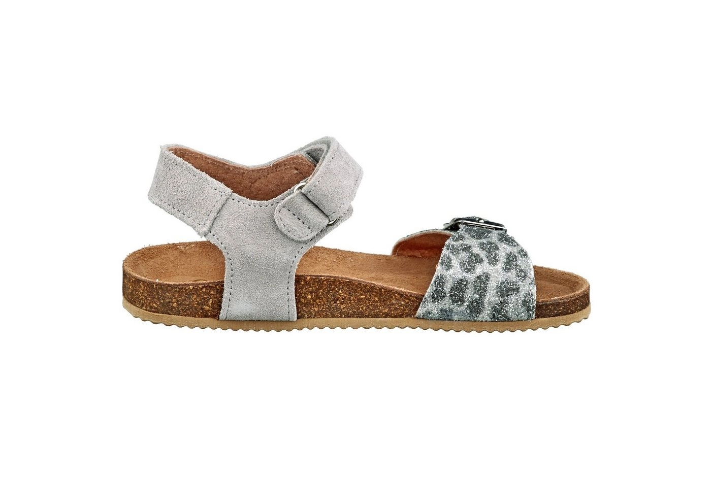 Clic »Clic Sandalen Mädchen aus Leder Grau Leo Klett 20166« Sandalette