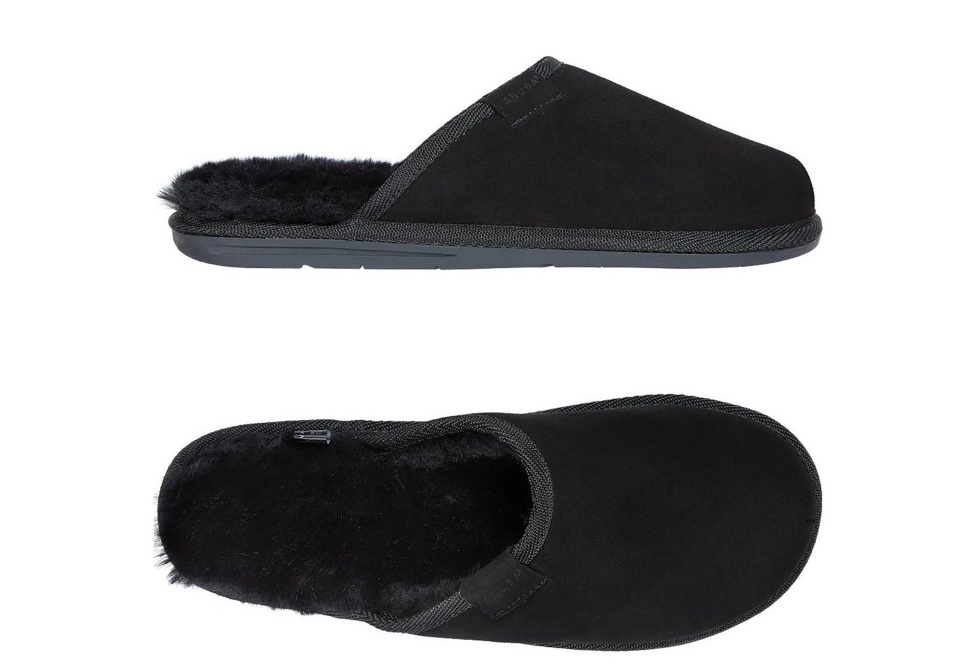Vanuba »SOAY Herren« Hausschuh Echtleder Hüttenschuhe/Winter-Hausschuhe/Gefüttert