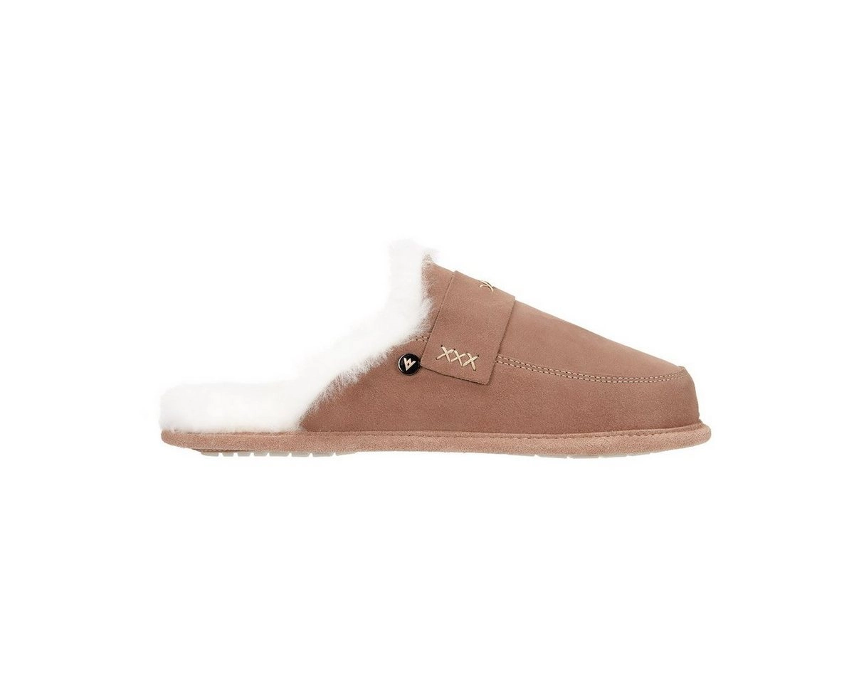 Vanuba »ABBY Damen« Hausschuh Echtleder Hüttenschuhe/Winter-Hausschuhe/Gefüttert