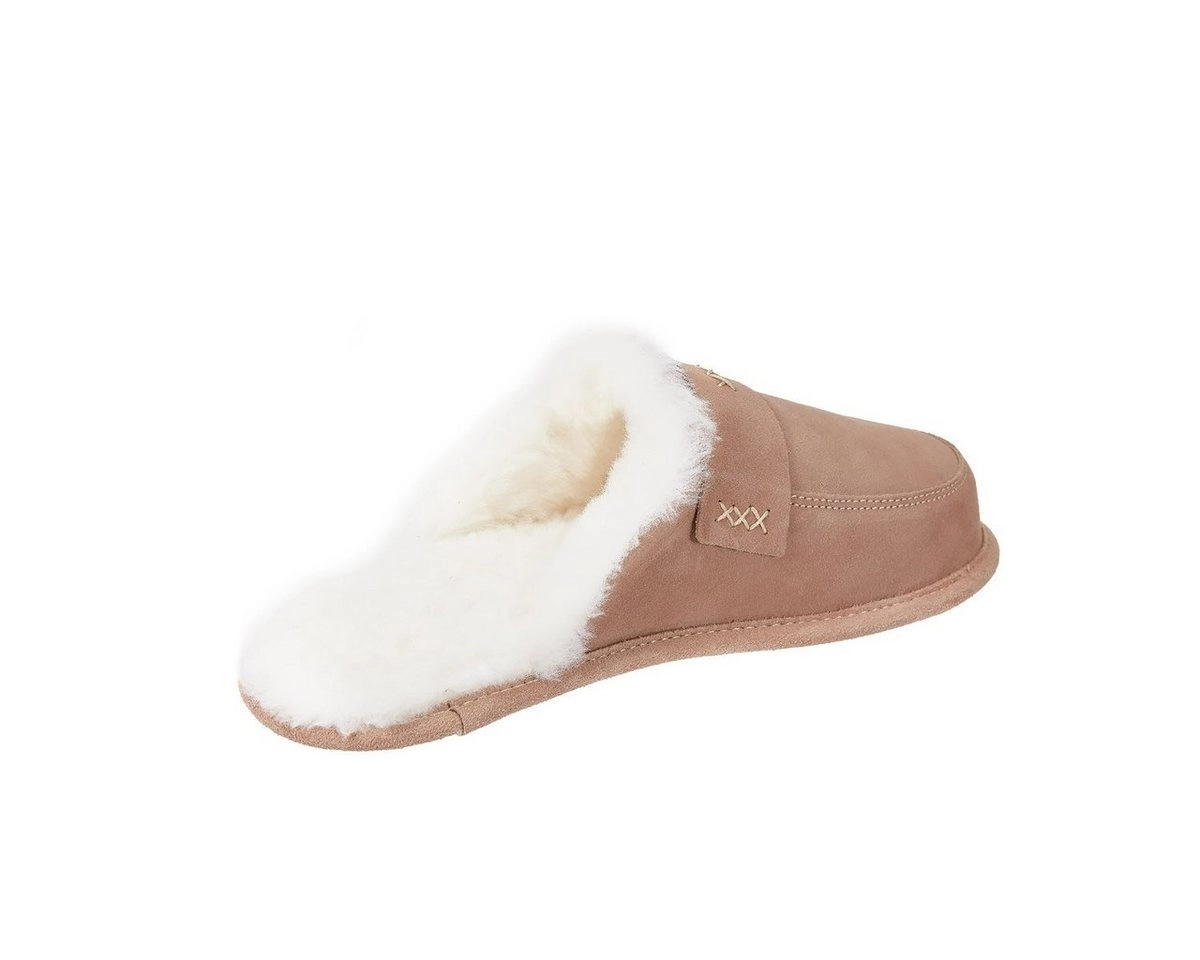Vanuba »ABBY Damen« Hausschuh Echtleder Hüttenschuhe/Winter-Hausschuhe/Gefüttert