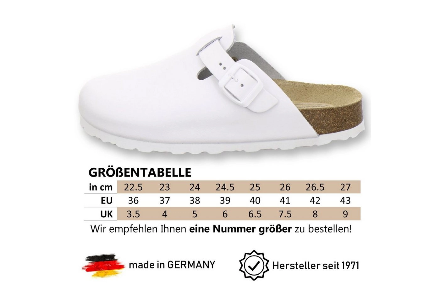 AFS-Schuhe »2900« Hausschuh für Damen aus Leder mit soft Fußbett, Made in Germany