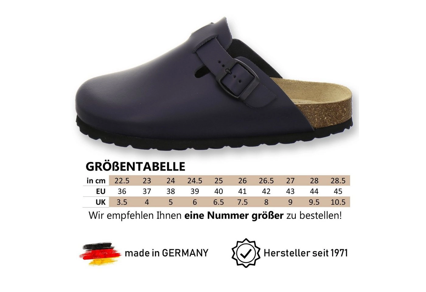 AFS-Schuhe »2900« Hausschuh für Damen aus Leder mit soft Fußbett, Made in Germany