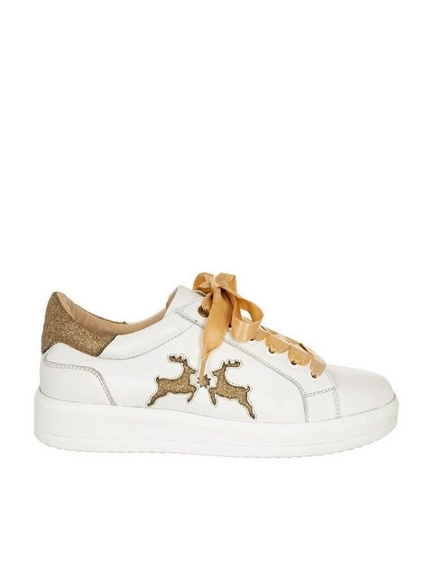 Maddox »Schuh DORLE NAPPA weiss gold« Sneaker