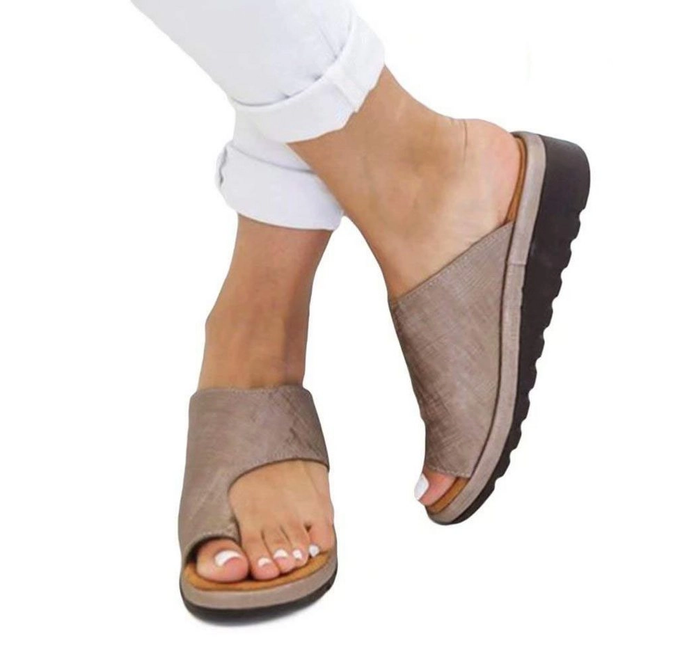Jormftte »Hausschuhe Splints Frauen Big Toe Hallux Valgus Stütze Plattform Sandale Schuhe zur Behandlung Damen Lässige« Pantolette (Paket, 1pcs) Lässig, unisex