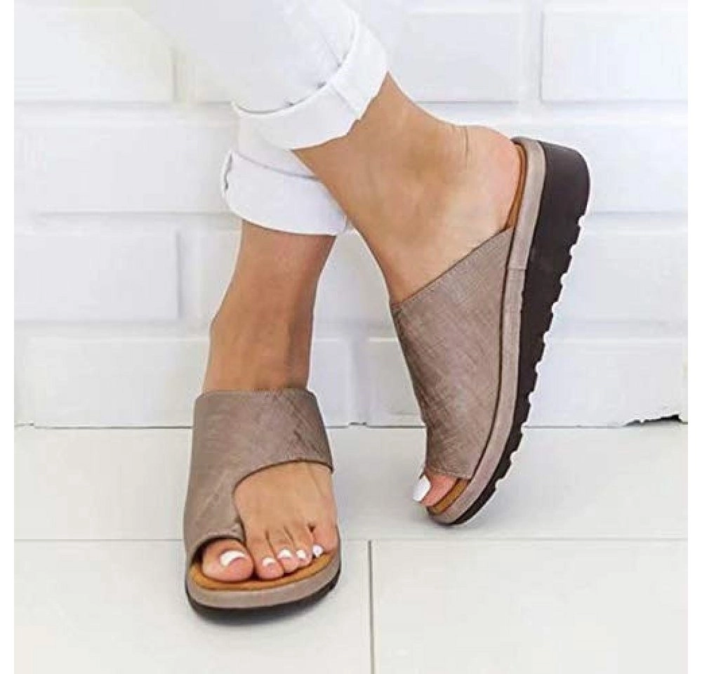Jormftte »Hausschuhe Splints Frauen Big Toe Hallux Valgus Stütze Plattform Sandale Schuhe zur Behandlung Damen Lässige« Pantolette (Paket, 1pcs) Lässig, unisex