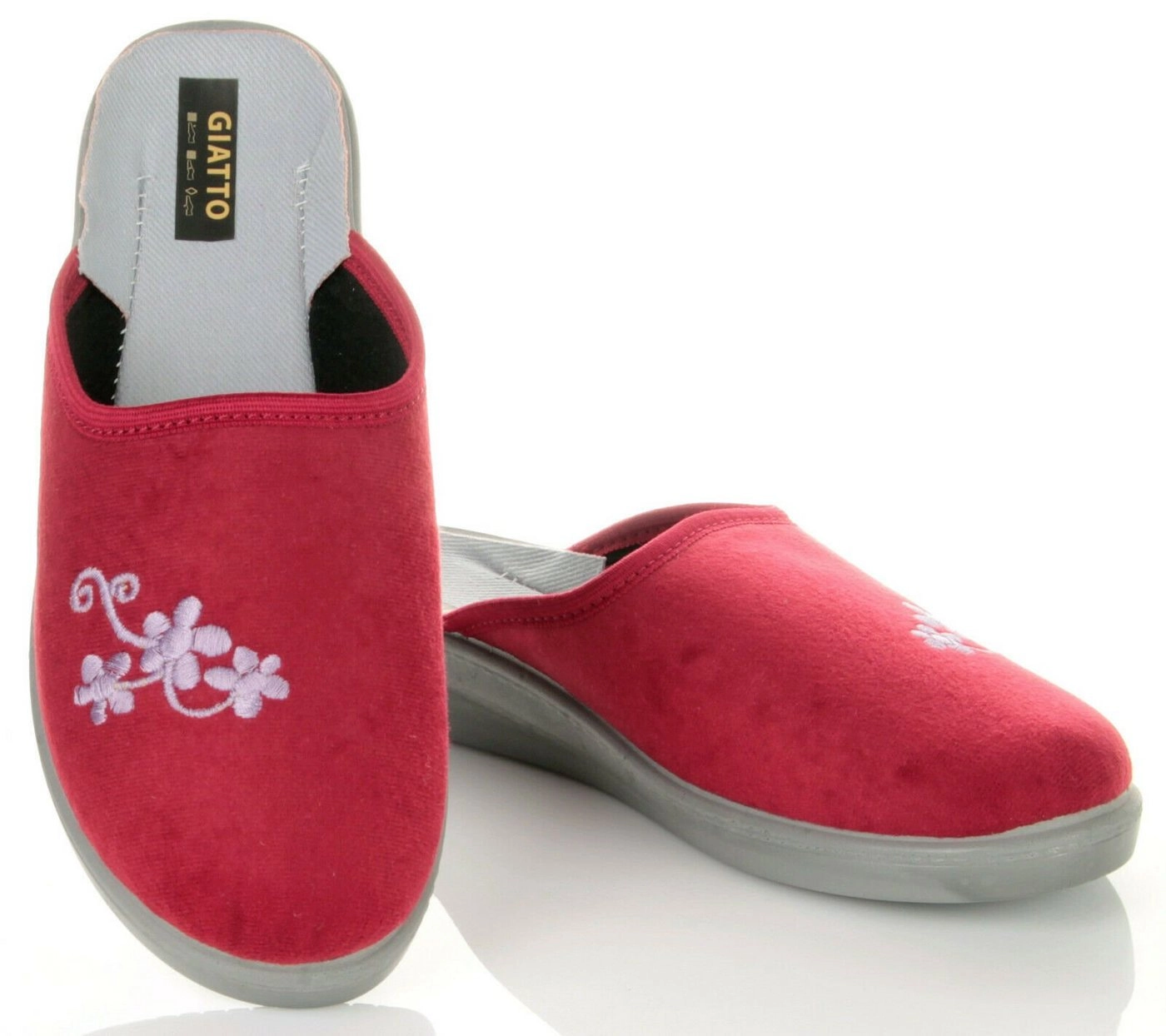 filsko »Damen Hausschuhe mit Blumenmuster Blau/Rot« Hausschuh
