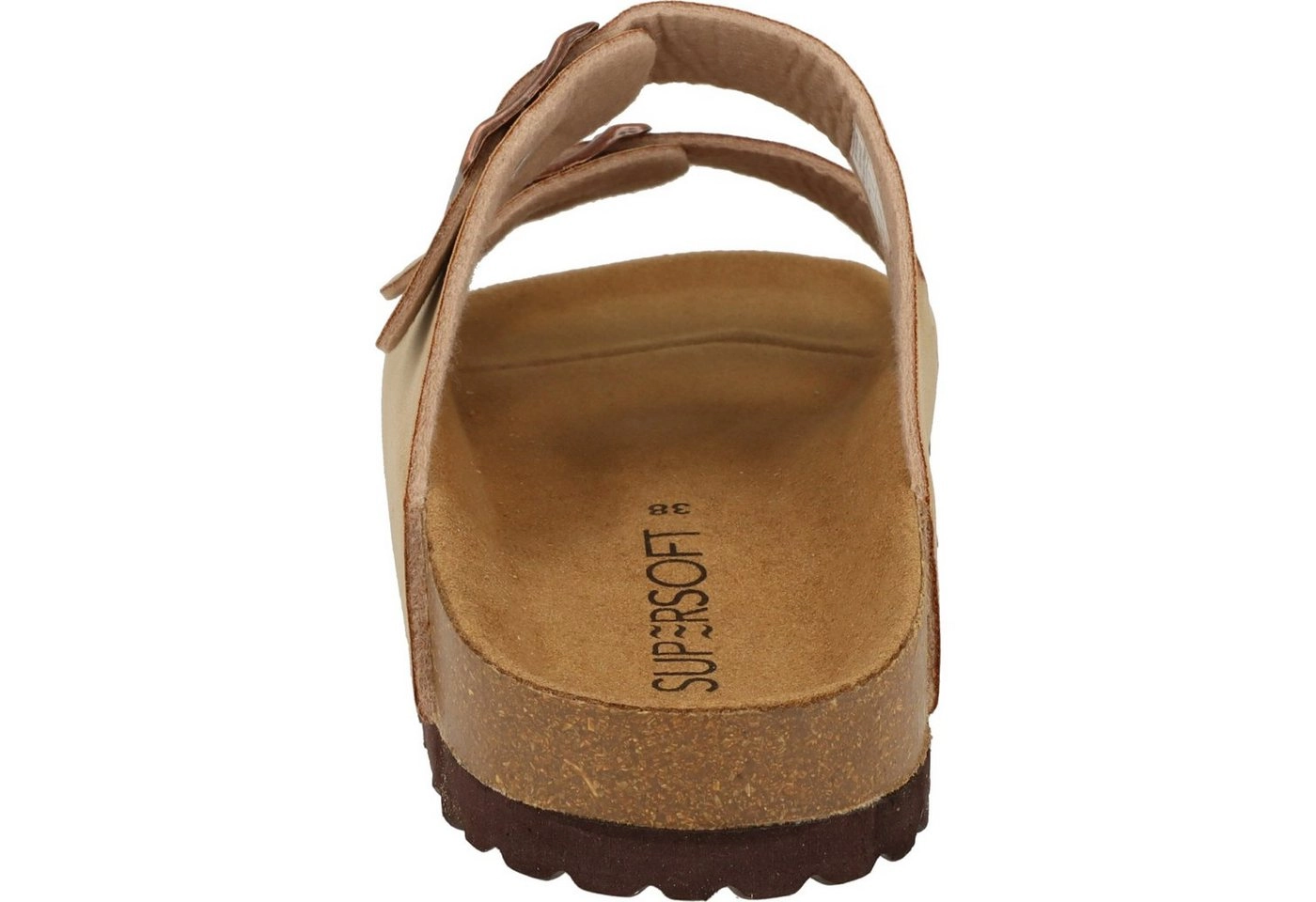 SUPERSOFT »Damen Schuhe 274-902 Pantolette Hausschuhe Fußbett Brown« Pantolette