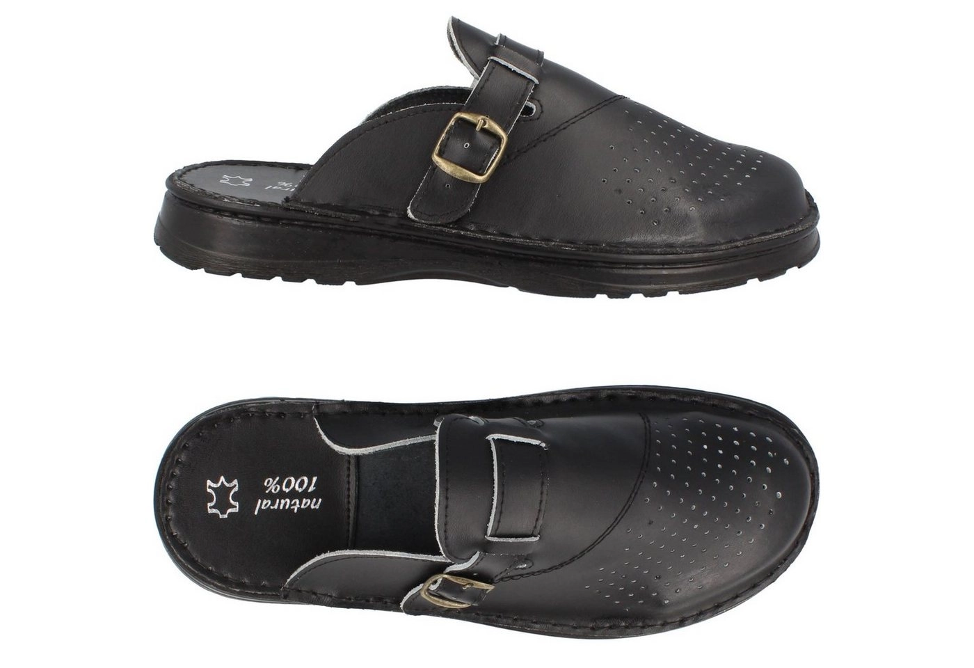 Cloque »Leder-Clogs Sandalen für Herren« Clog